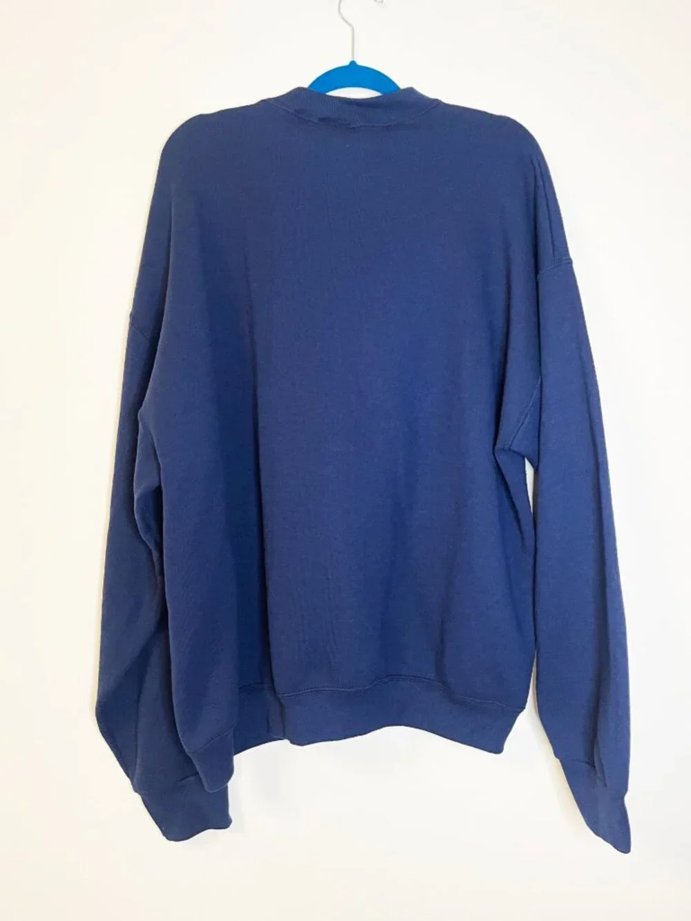 India Ink Christmas Bear Sweatshirt Navy Blue Women's One Size Vintage Holiday